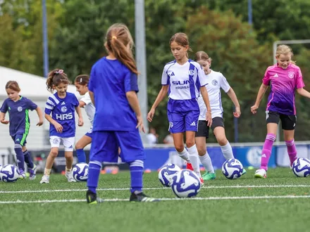 Mädchen an den Ball heißt nun Queensblue