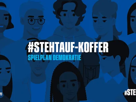 Grafik für den #STEHTAUF-Koffer